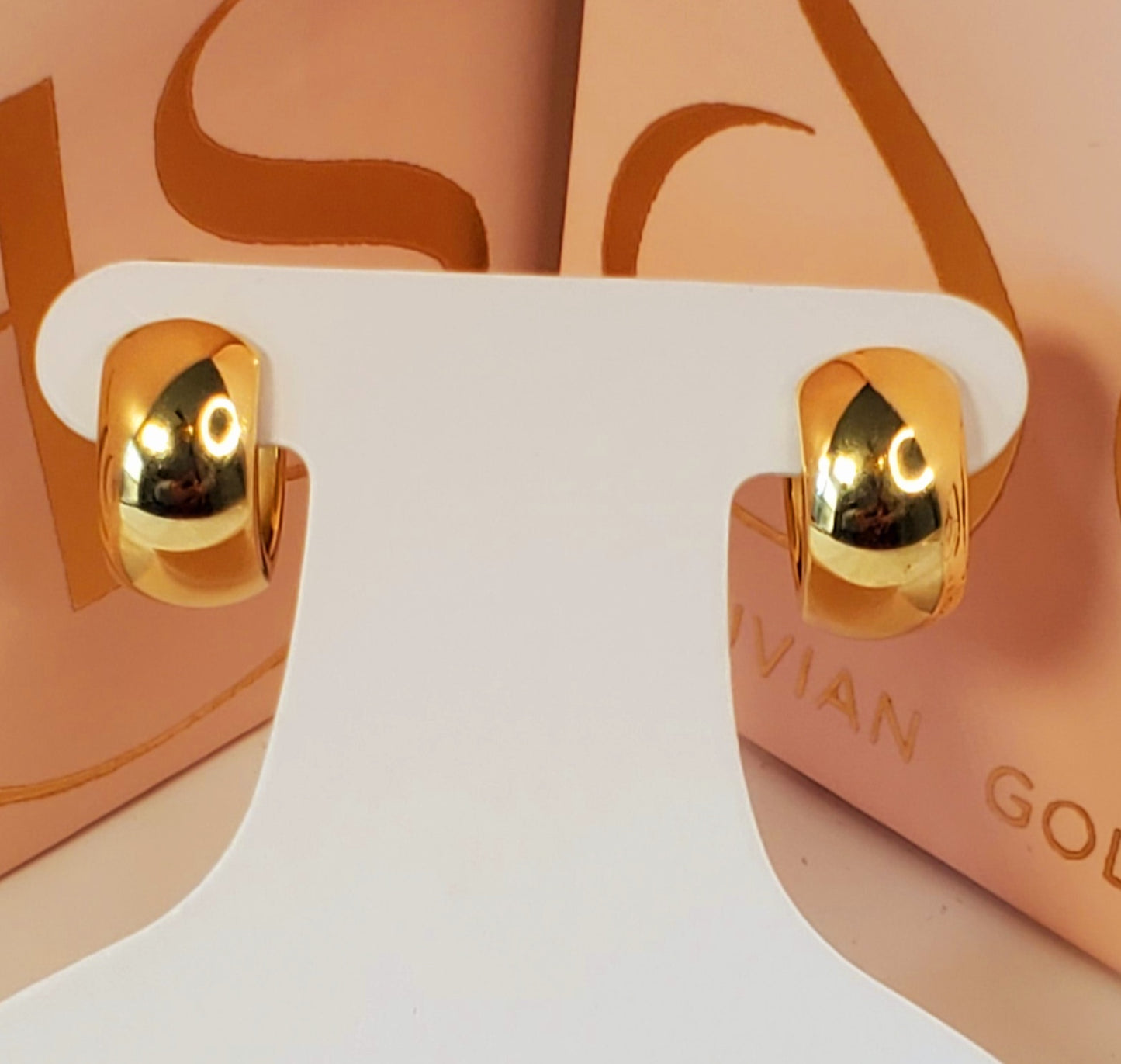 Argolla Redonda Gruesa Bombon 18k solid