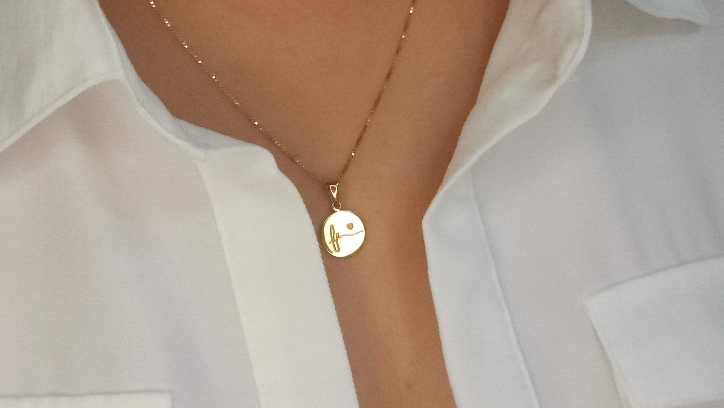 Veneciana Necklace with Customized Pendant.