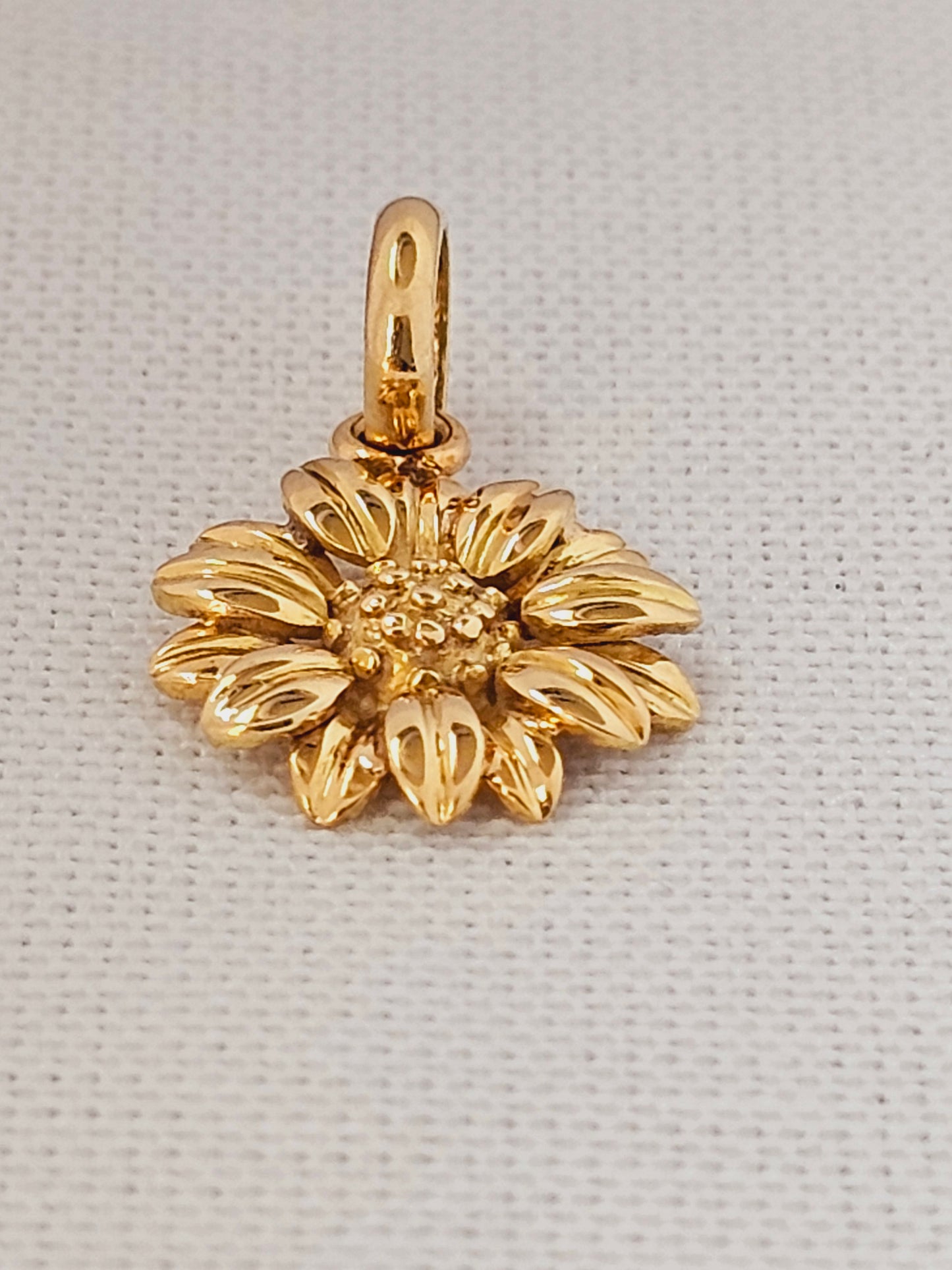 Sunflower Gold Pendant.