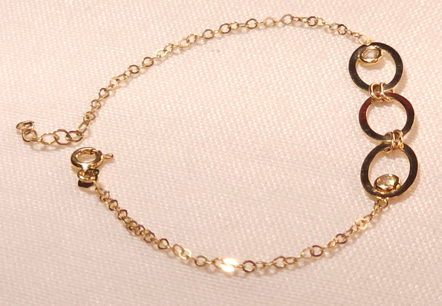 Bracelet con 3 Eslabones y cristales.