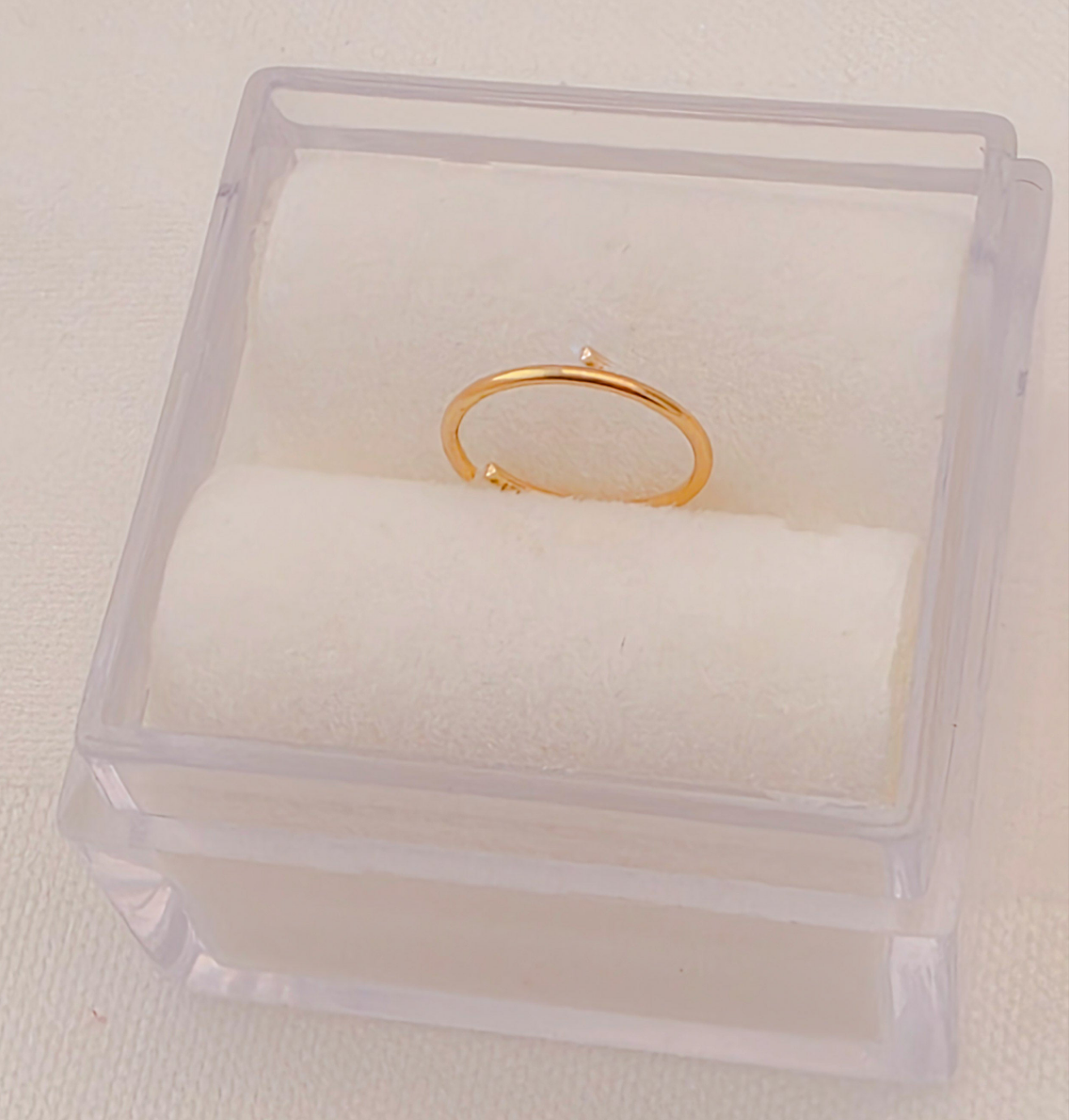 Plain nose ring 14k gold