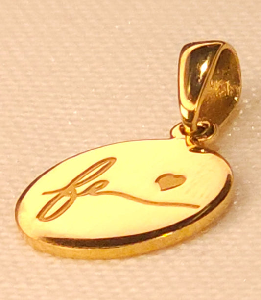 Personalized Gold Pendant.