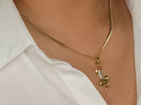 Pendant Cobra Gold 2 tone.
