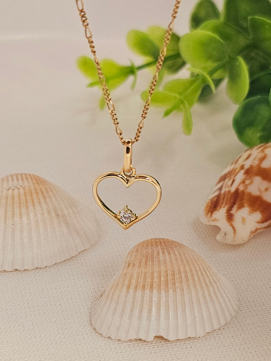 Heart/Crystal light point Pendant