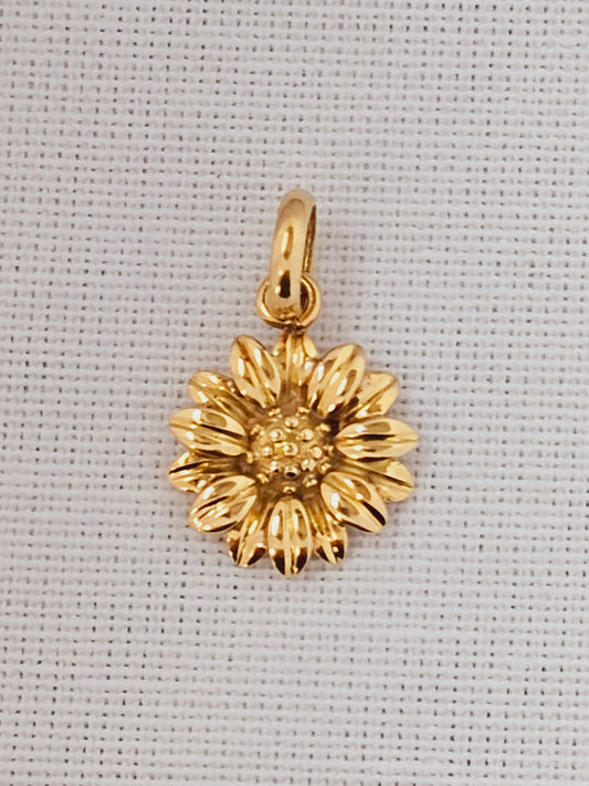 Sunflower Gold Pendant.