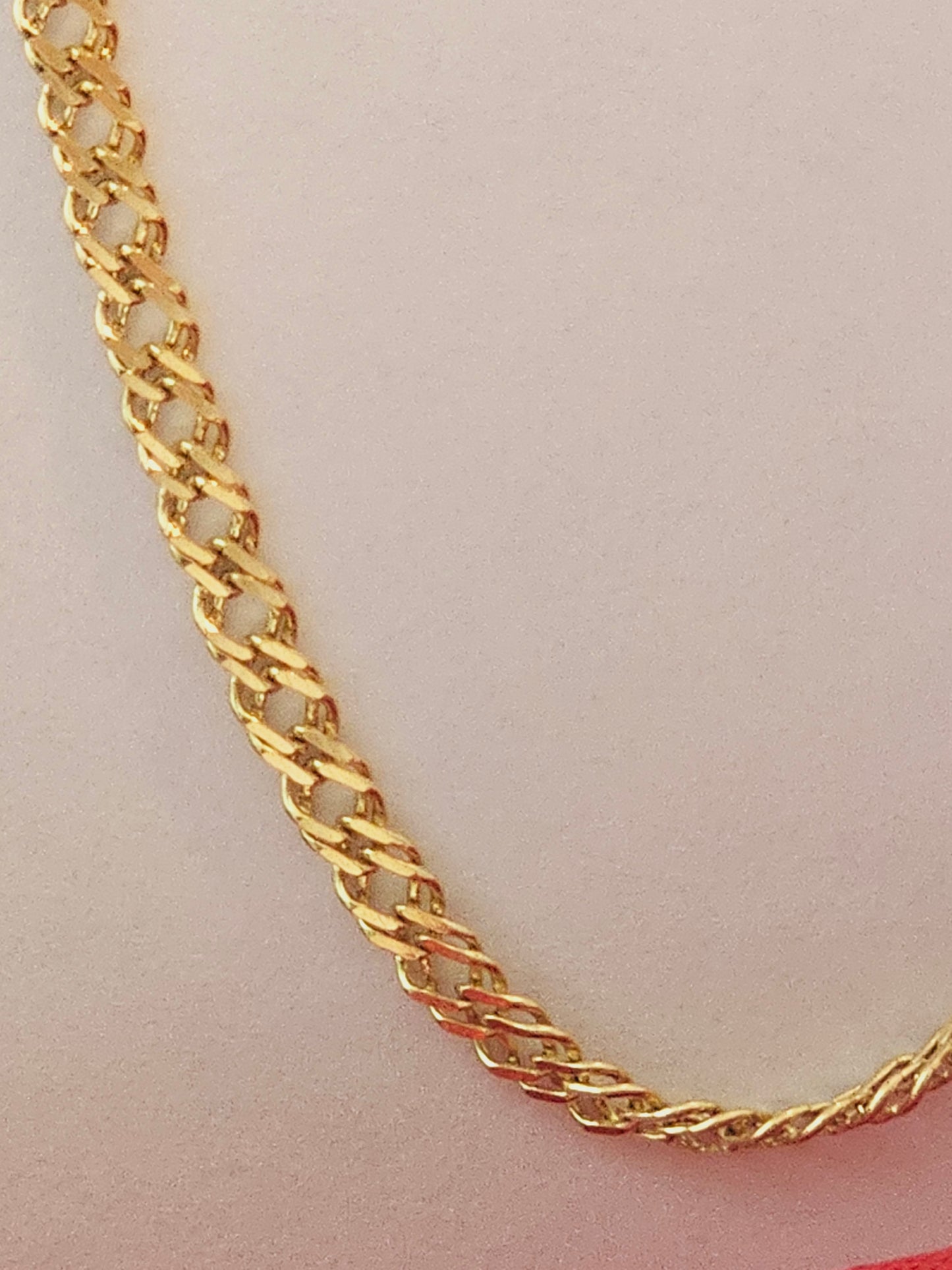 Choker Model Chain tejida gold solid 18k