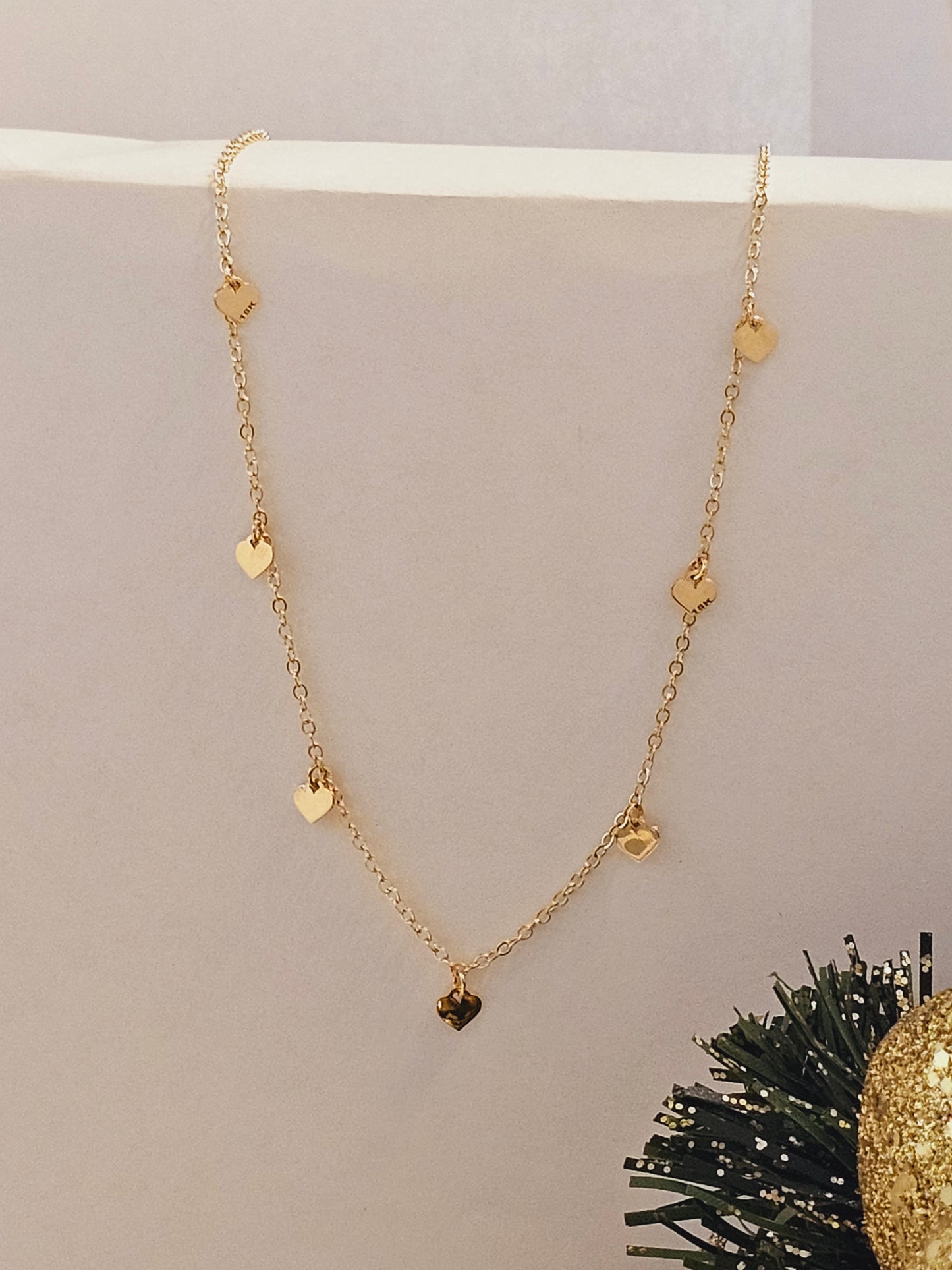 Chain Choker with hearts