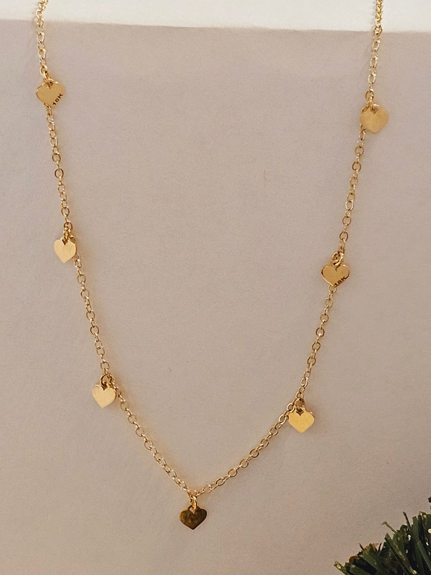 Chain Choker with hearts