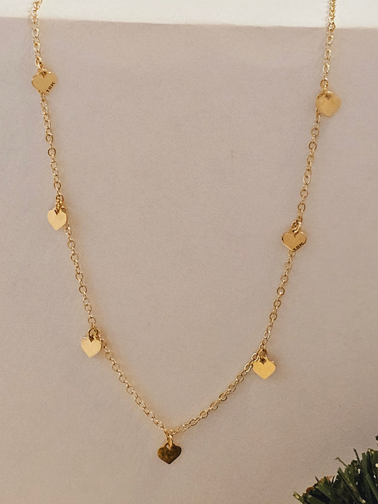 Chain Choker with hearts