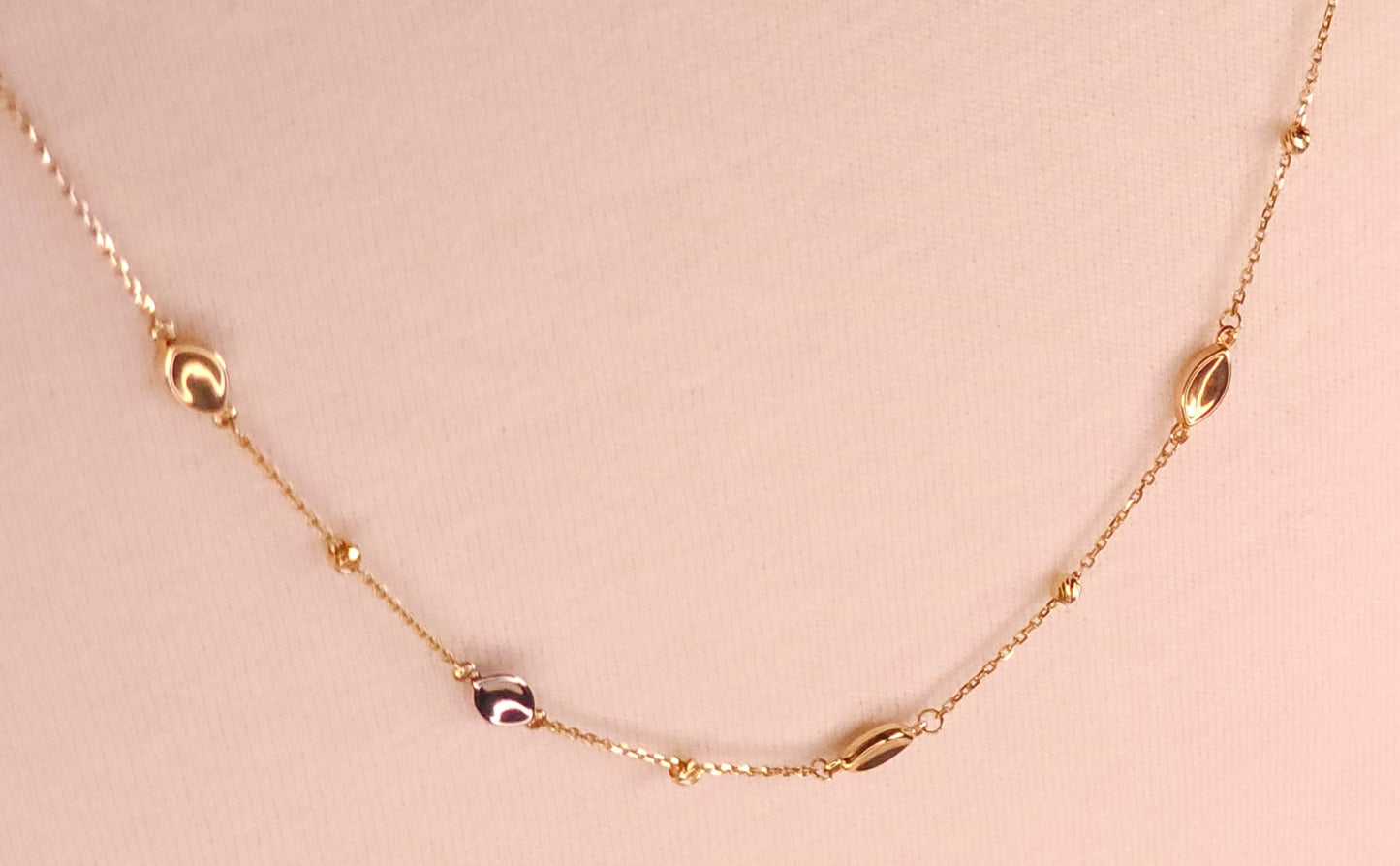 Necklace Choker Gold 3 tones