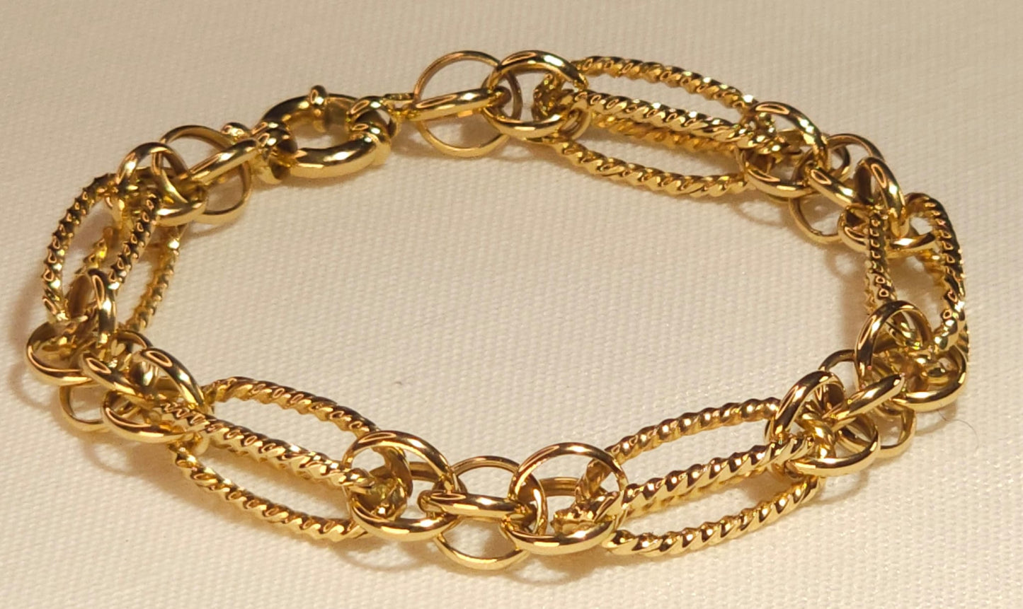 Bracelet Eslabon con detalles y brillos