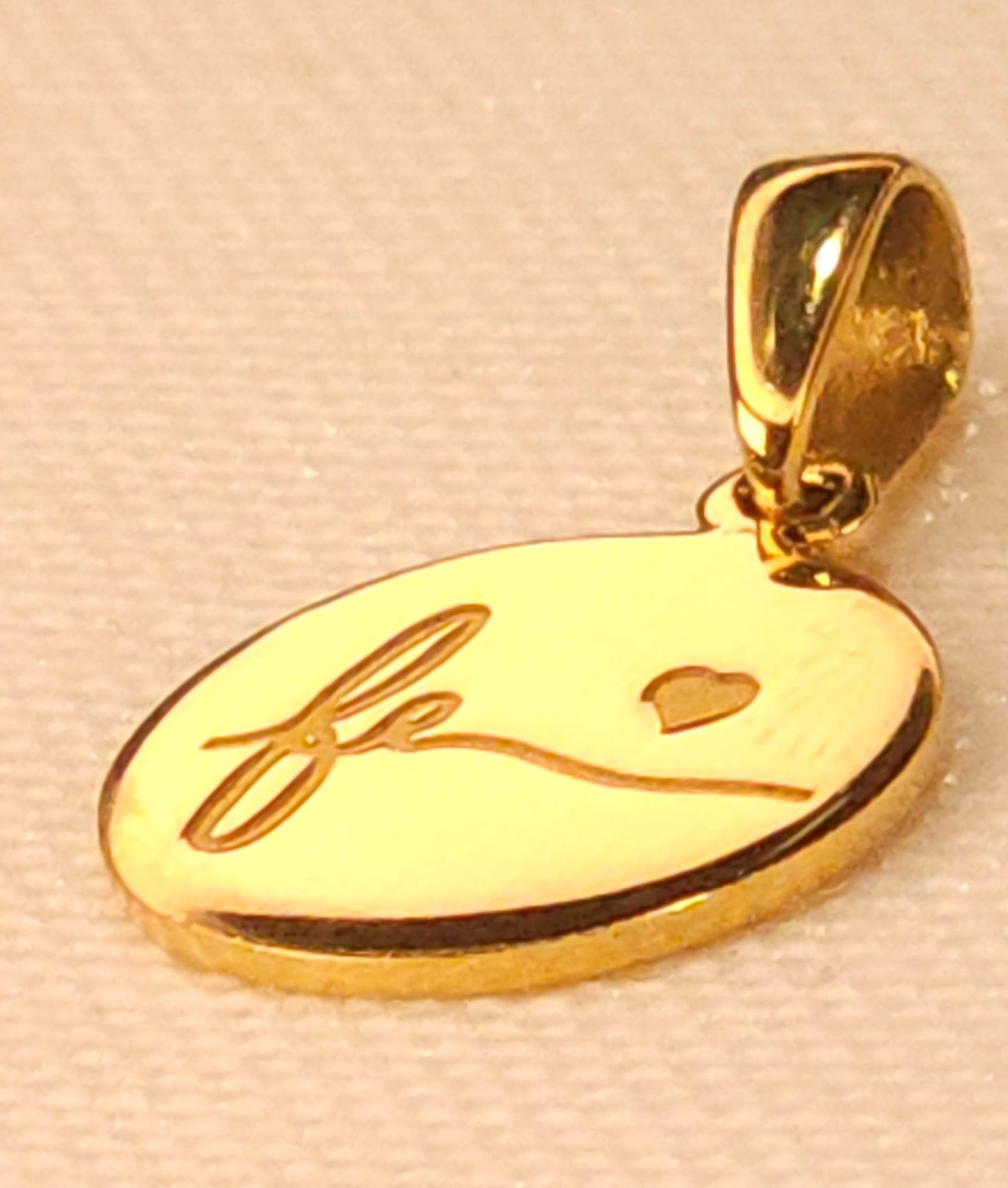Personalized Gold Pendant.