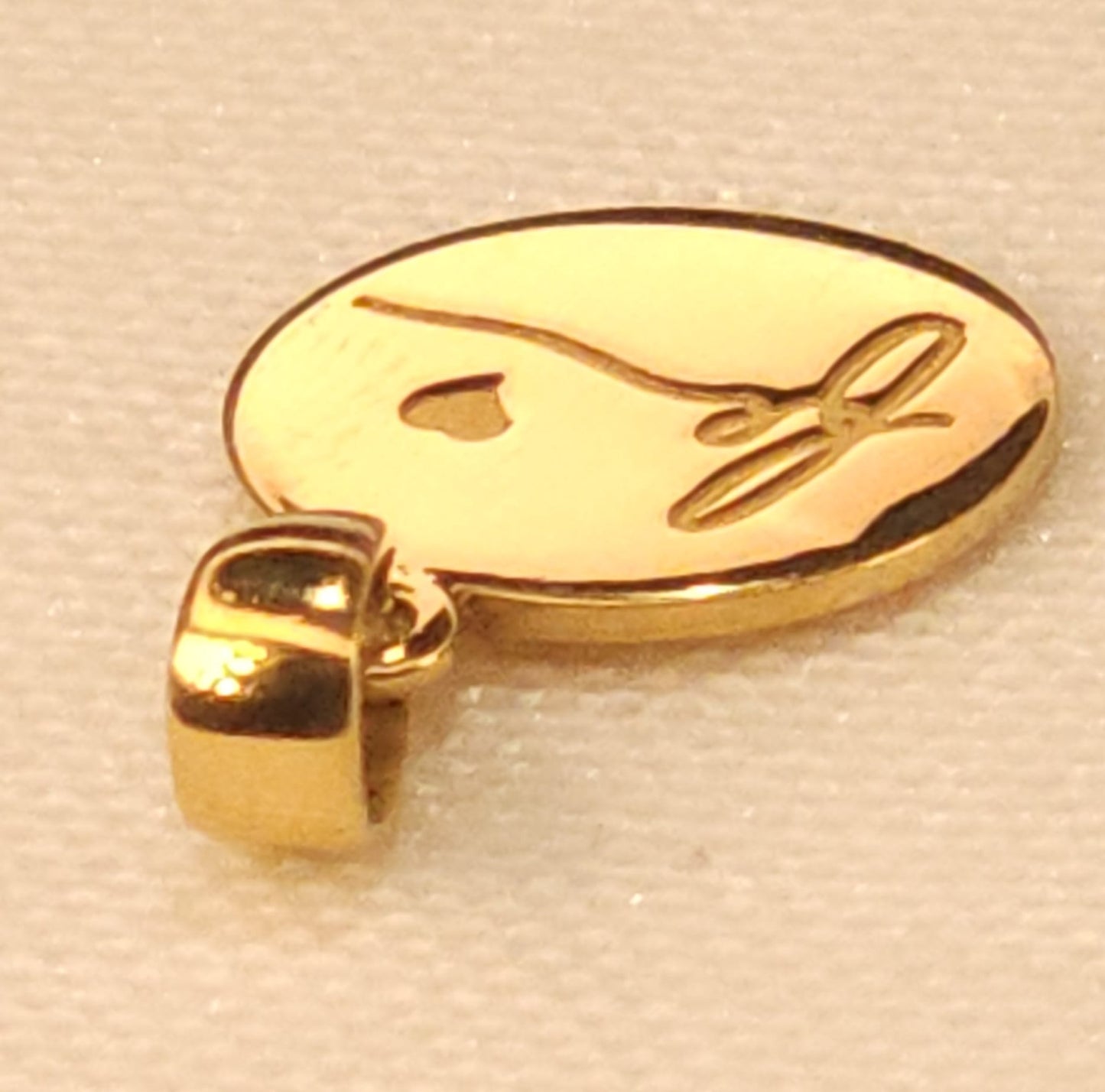 Personalized Gold Pendant.