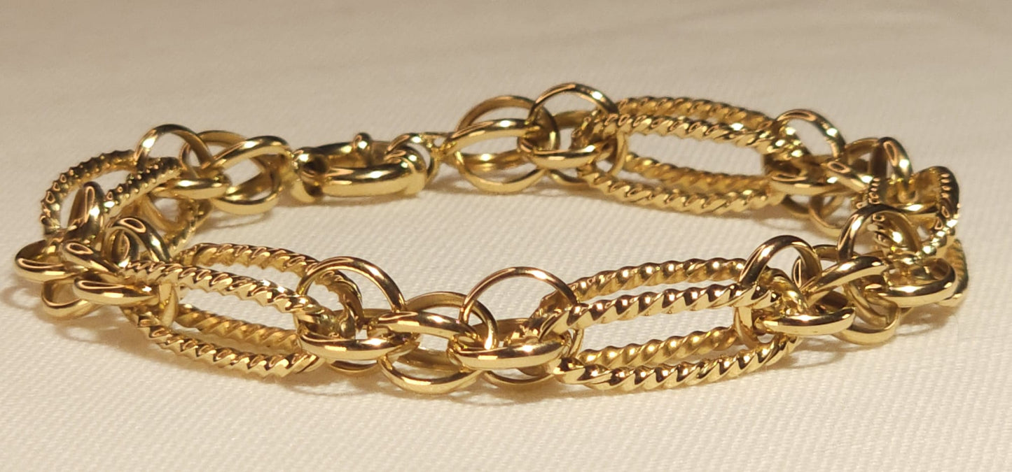 Bracelet Eslabon con detalles y brillos