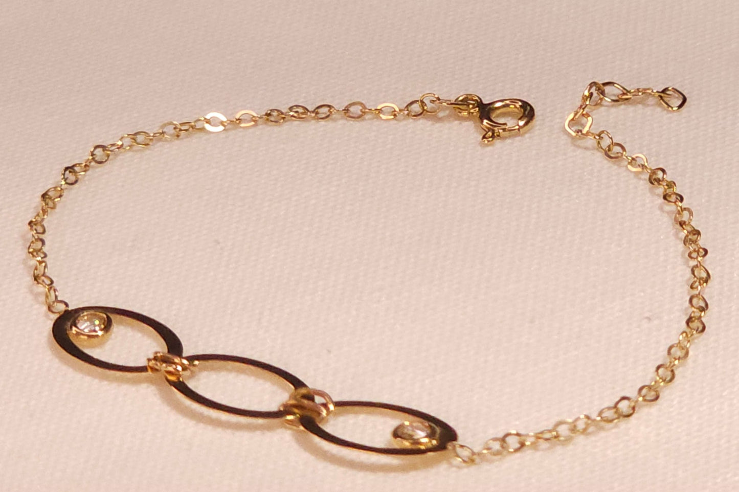 Bracelet con 3 Eslabones y cristales.