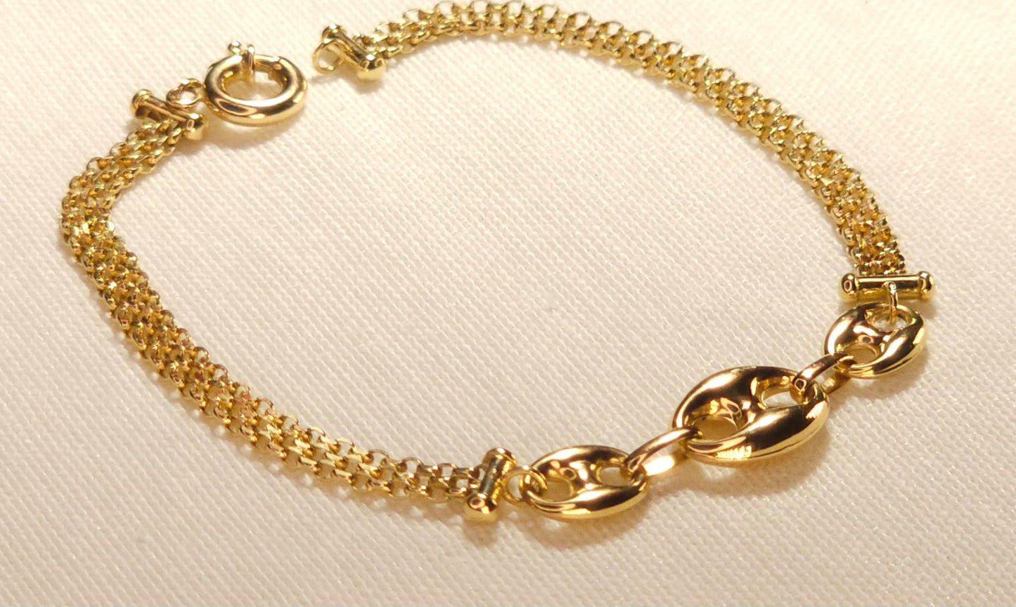 Bracelet correa con 3 botones.