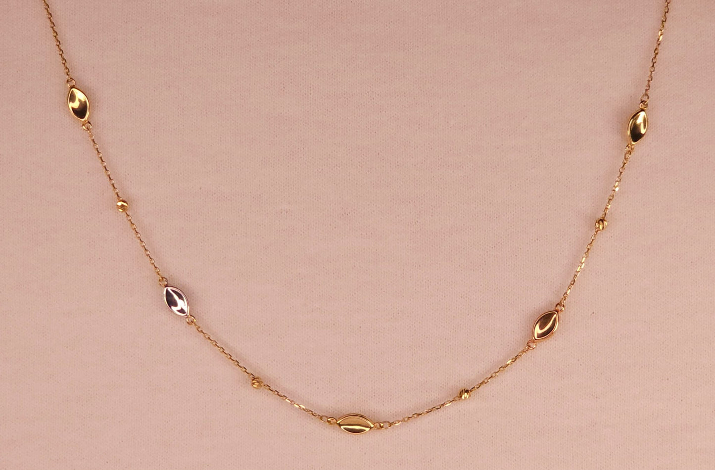 Necklace Choker Gold 3 tones