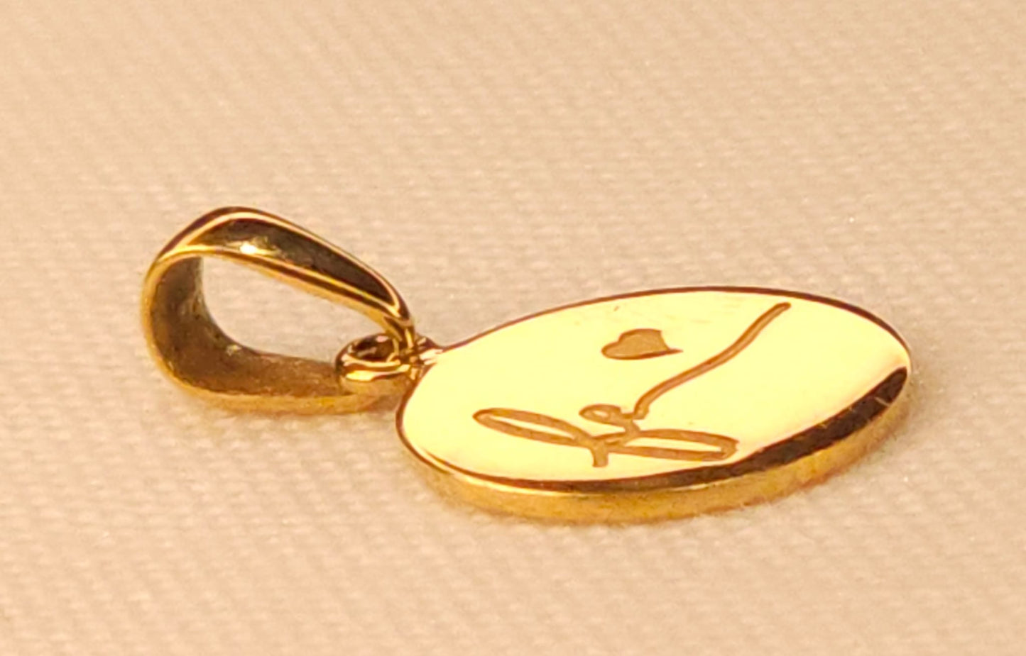 Personalized Gold Pendant.
