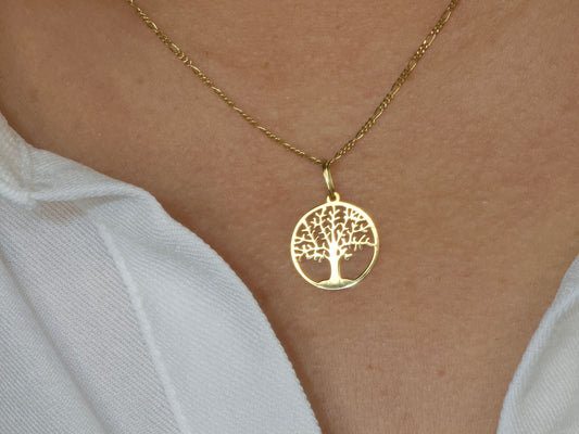 Figaro Necklace with Tree of Life