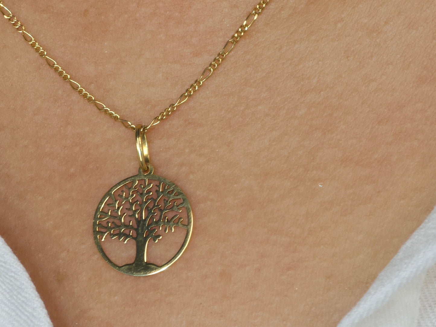 Figaro Necklace with Tree of Life