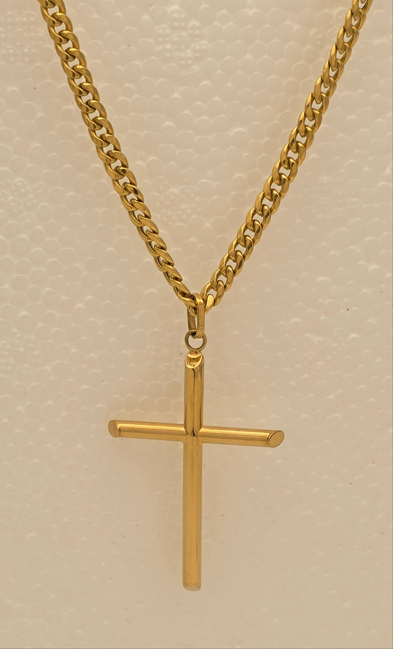 Cross pendant gold 14k