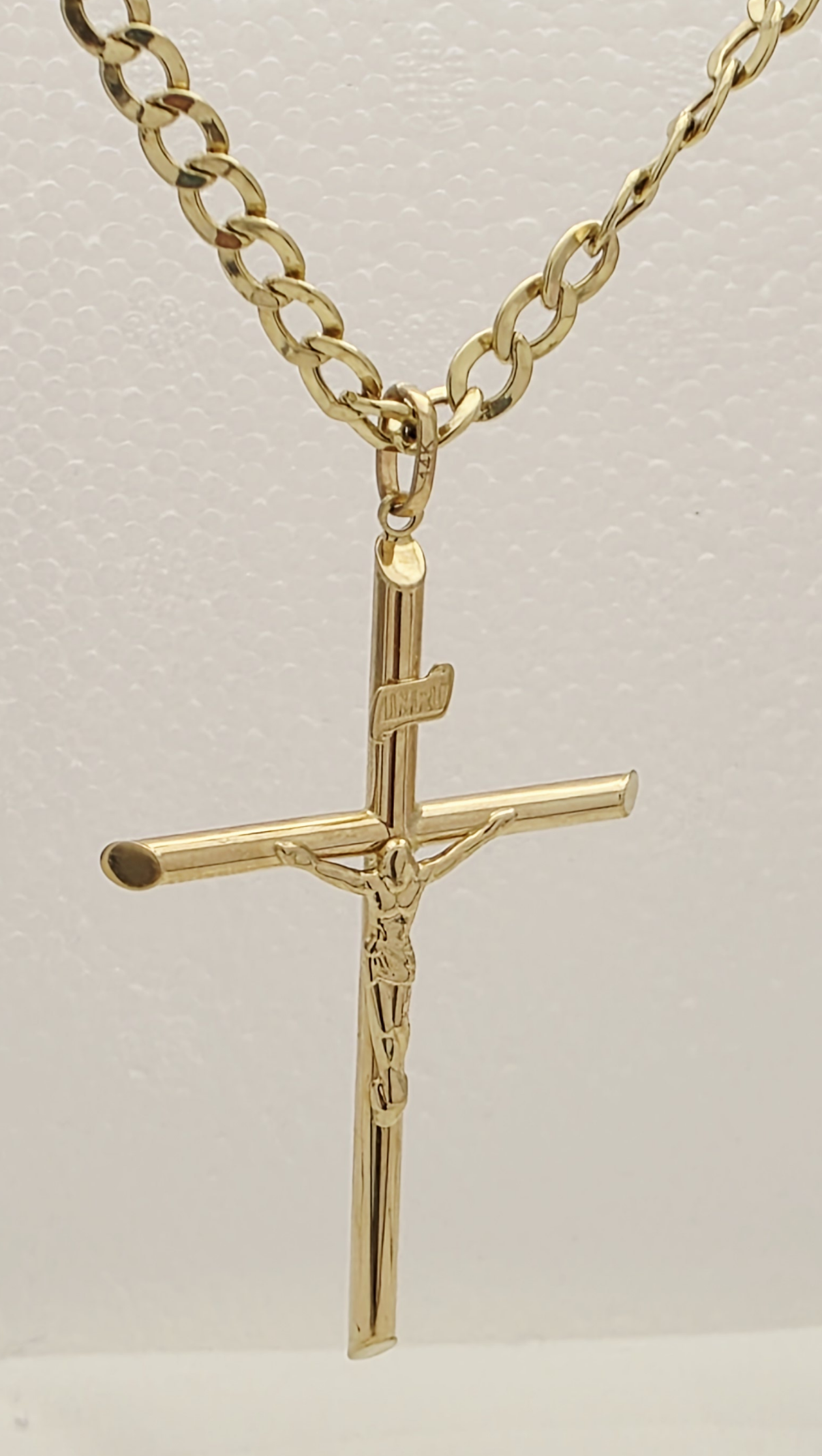 Cross pendant gold14k