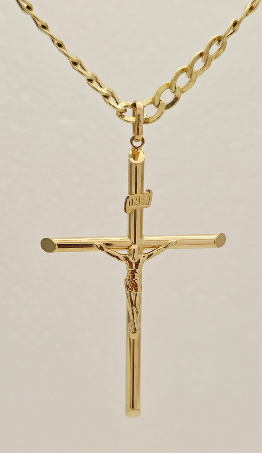 Cross pendant gold14k