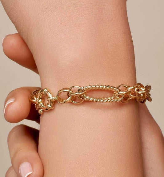 Bracelet Eslabon con detalles y brillos