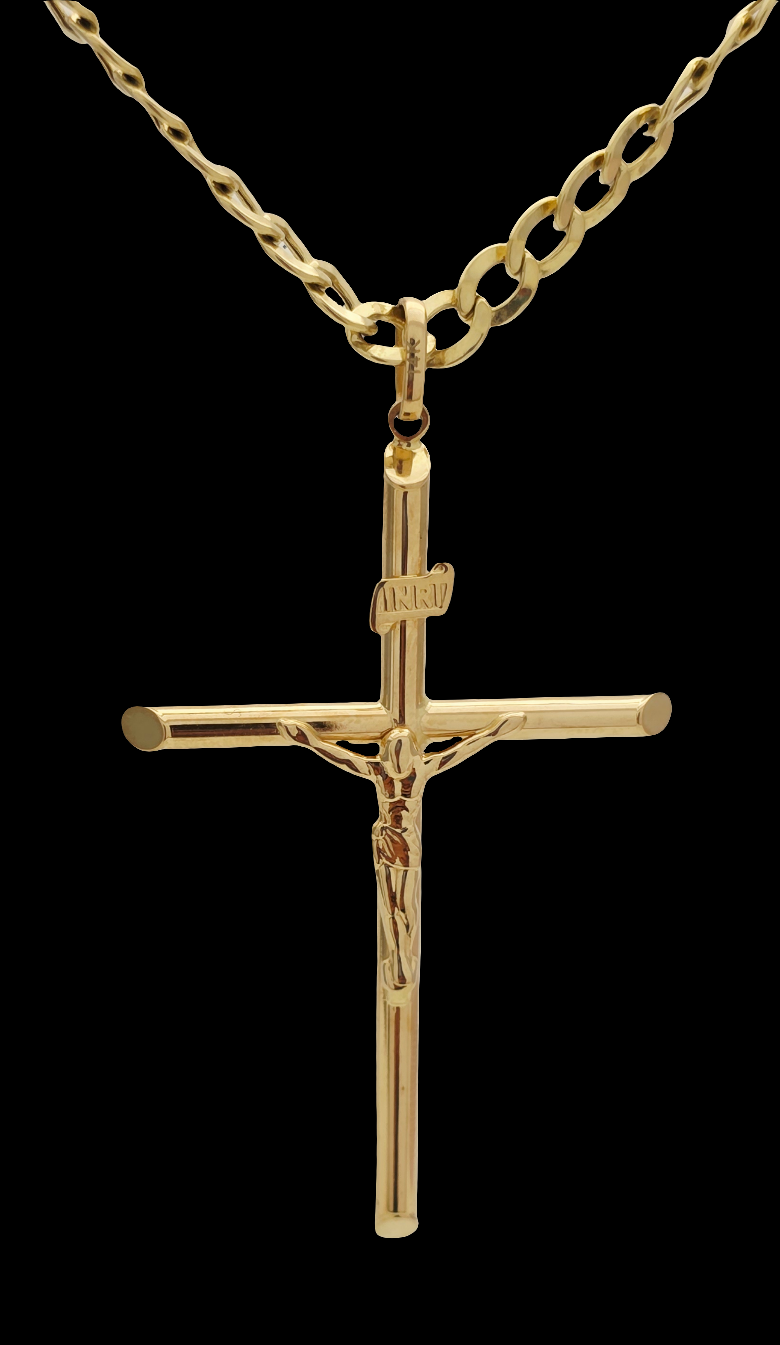 Cross pendant gold14k