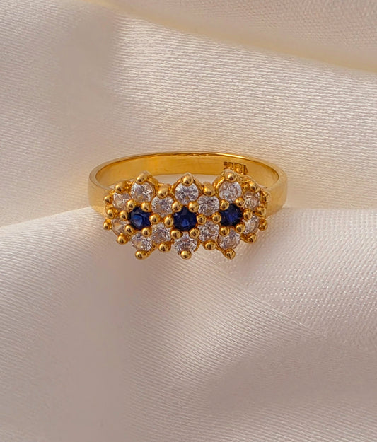 3 Stone Cluster Ring.