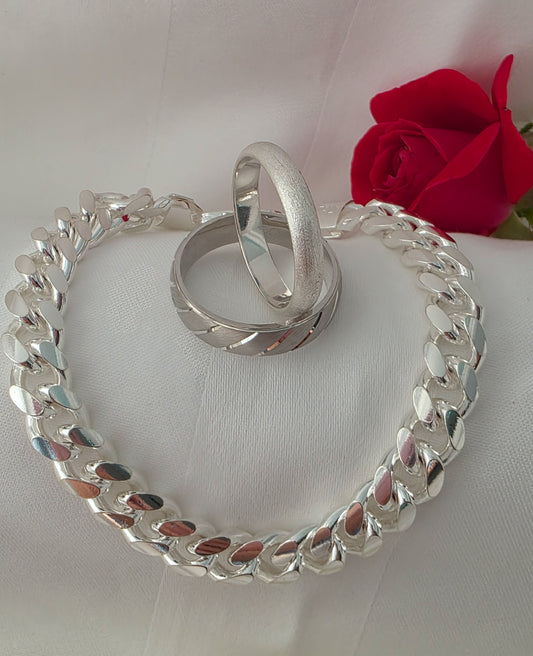 Esclava en silver 925 solido